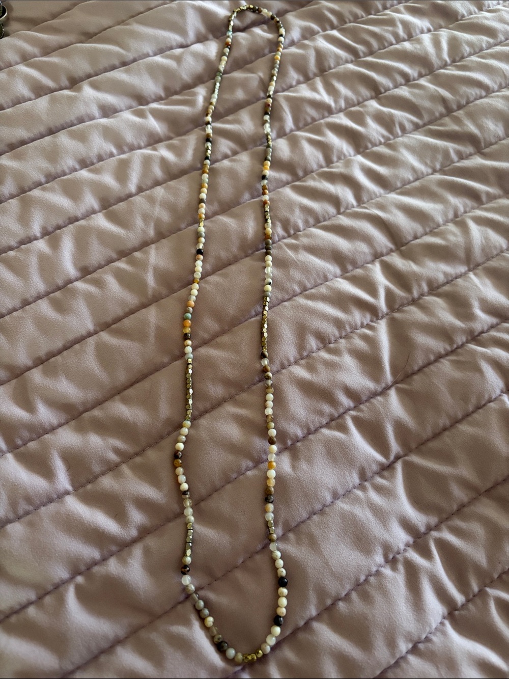 Multicolor Beaded Women's Necklace - Lightweight Layering Strand